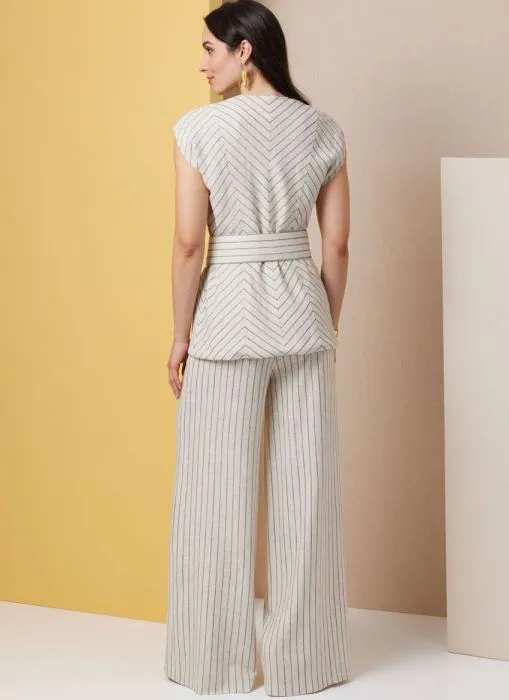 B7028 Butterick Schnittmuster Hosenanzug