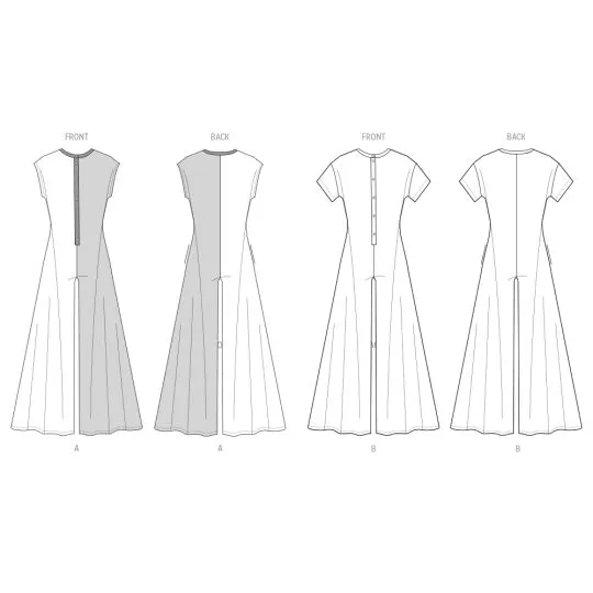 B7029 Butterick Schnittmuster Jersey-Jumpsuit
