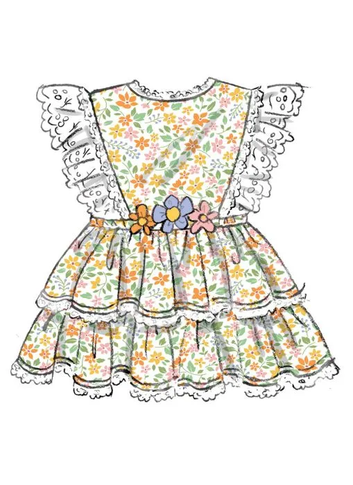 B7031 Butterick Schnittmuster Baby-Kombination