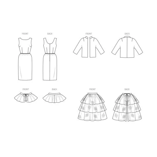 B7035 Butterick Schnittmuster Retrokleid 60er Jahre