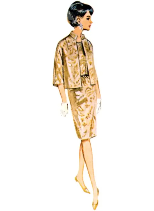 B7035 Butterick Schnittmuster Retrokleid 60er Jahre