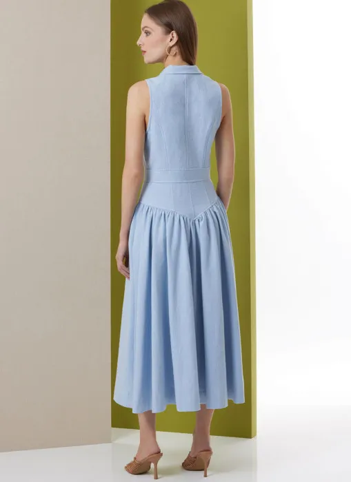 B7037 Butterick Schnittmuster Sommerkleid