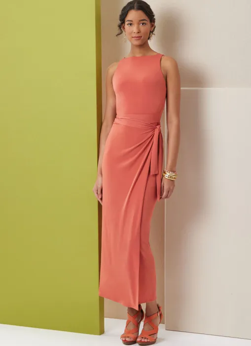 B7040 Butterick Schnittmuster Abendkleid Jerseykleid
