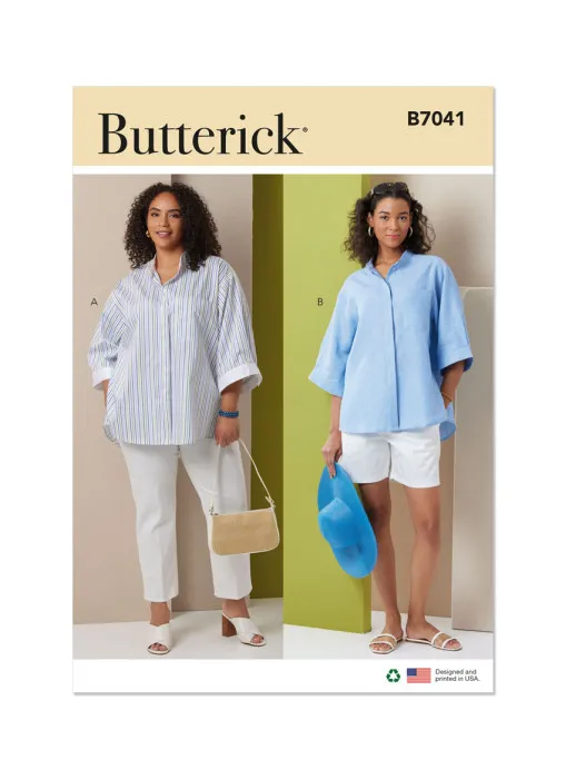 B7041 Butterick Schnittmuster Bluse