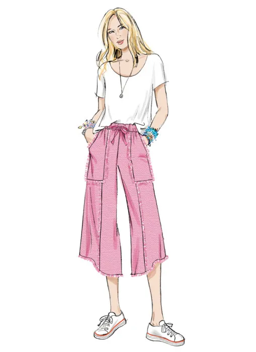 B7043 Butterick Schnittmuster Jerseyhose Sweathose