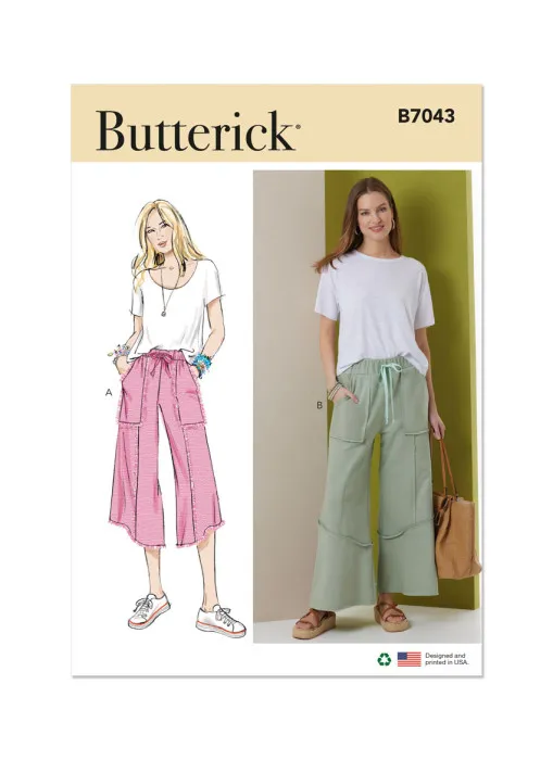 B7043 Butterick Schnittmuster Jerseyhose Sweathose