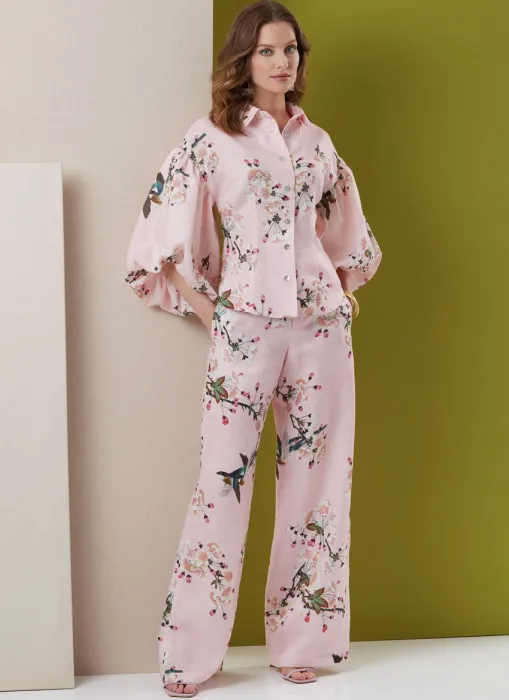 B7045 Butterick Schnittmuster Bluse Hose Shorts