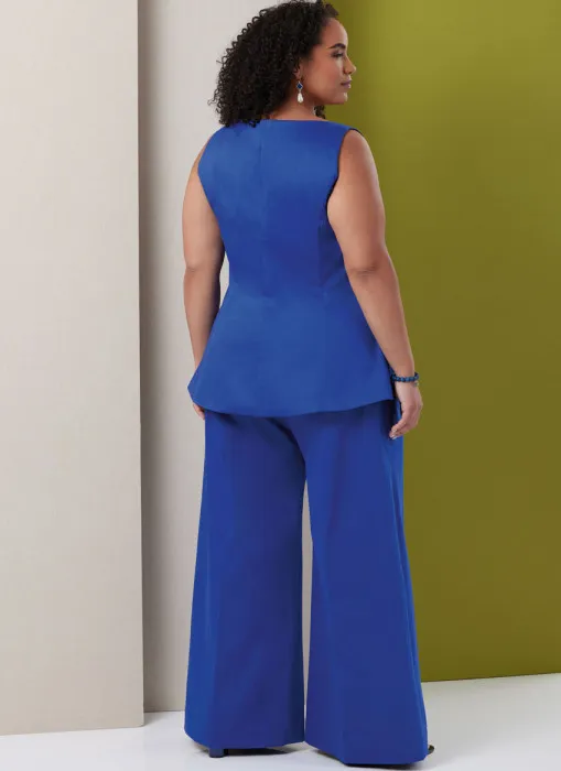 B7046 Butterick Schnittmuster Karree-Top Hose