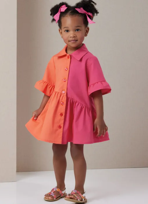 B7049 Butterick Schnittmuster Kleinkinder Kleid