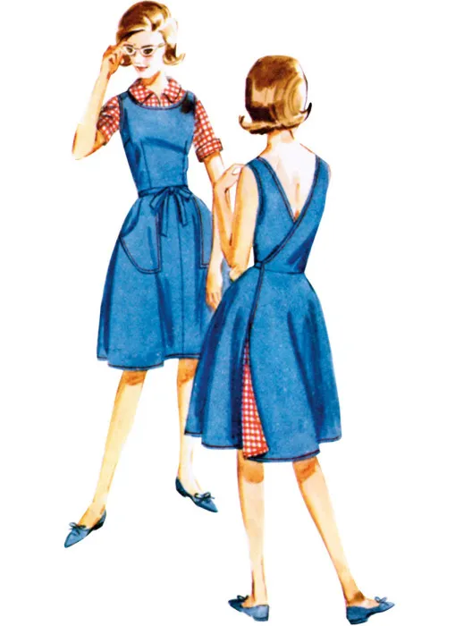 B7053 Butterick Schnittmuster Retro-Kombi 60er Jahre