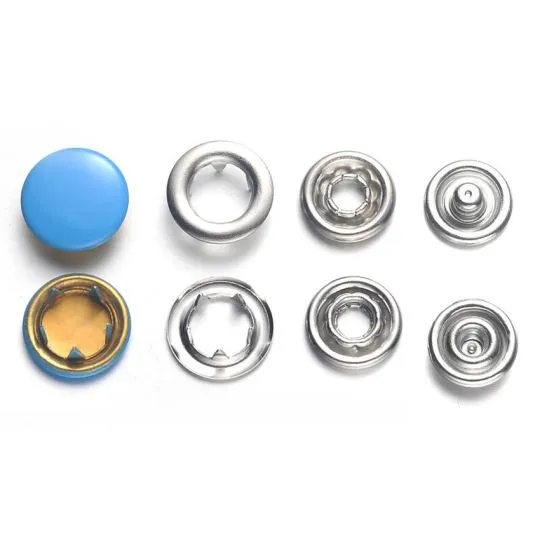 BabySnap Jersey-Druckknöpfe Metall blau 10mm