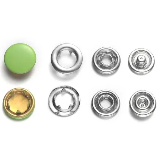 BabySnap Jersey-Druckknöpfe Metall apfelgrün 10mm