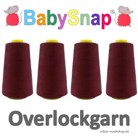 Babysnap Overlockgarn dunkelrot 4x2700m