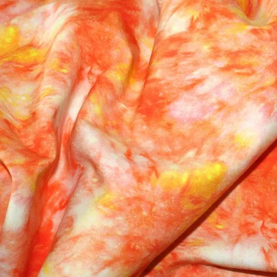 50cm Jerseystoff Batik by Poppy Fabrics gelb-apricot