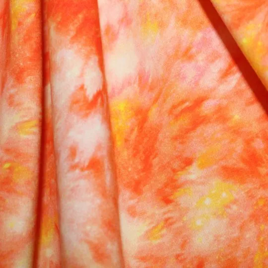 50cm Jerseystoff Batik by Poppy Fabrics gelb-apricot