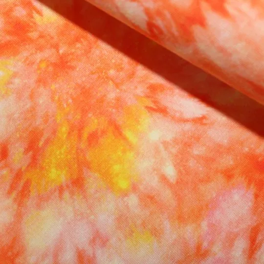 50cm Jerseystoff Batik by Poppy Fabrics gelb-apricot