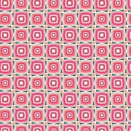 50cm Baumwoll-Leinenstoff Retro-Look Oktagon