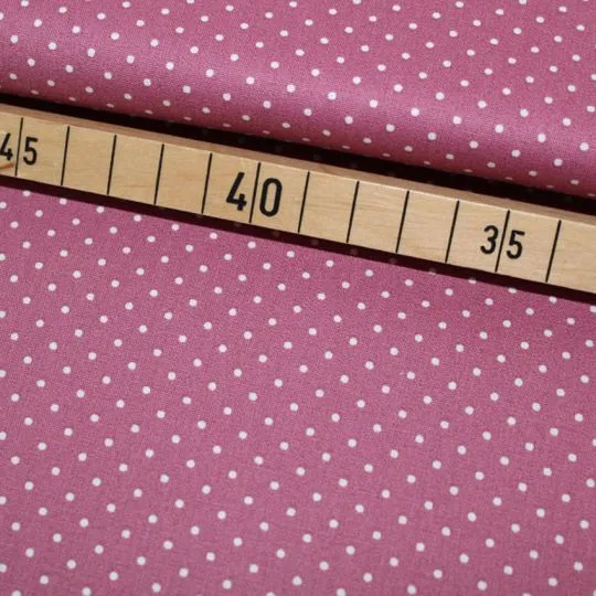 50cm Baumwollstoff Popeline MIX-IT DOTS mauve