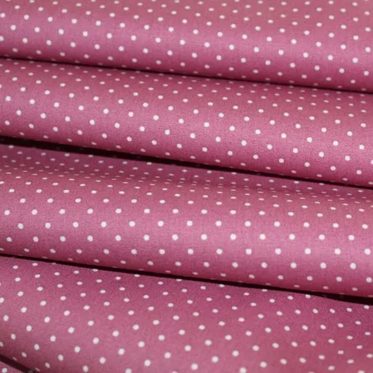 50cm Baumwollstoff Popeline MIX-IT DOTS mauve