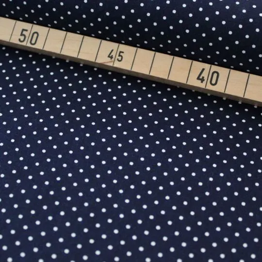 50cm Baumwollstoff MIX-IT DOTS navy