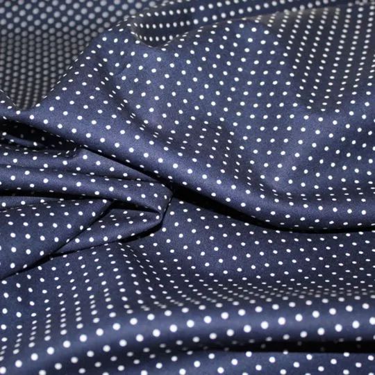 50cm Baumwollstoff MIX-IT DOTS navy