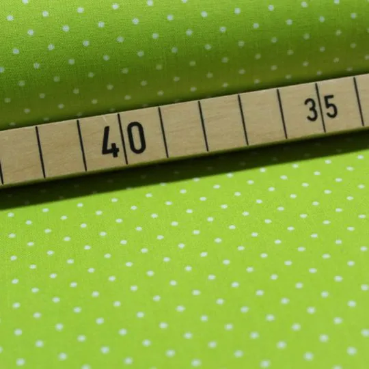 50cm Baumwollstoff Popeline MIX-IT DOTS lime