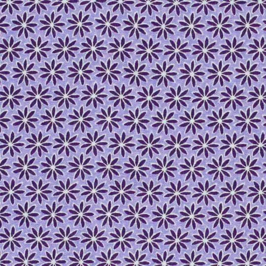50cm Baumwollstoff Popeline Sternblume lila