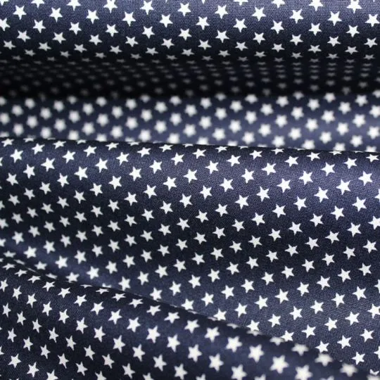 Rest: 2,80m Baumwollstoff MIX-IT STARS navy
