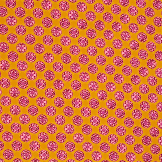 50cm Swafing Baumwollstoff Bilbao Blüten orange