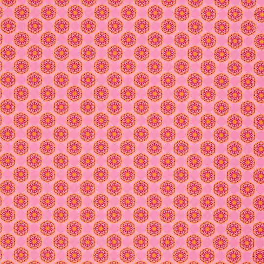 50cm Swafing Baumwollstoff Bilbao Blüten rosa