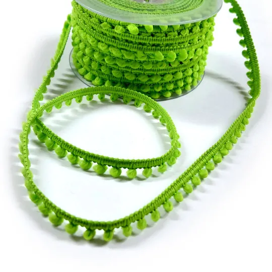 22m Mini-Bommelborte kiwigrün