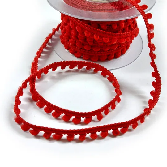 11m Mini-Bommelborte rot