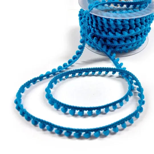 20m Mini-Bommelborte türkis