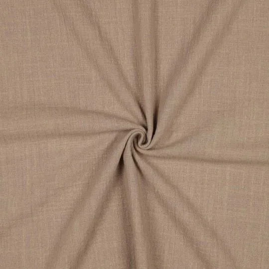 50cm Baumwollstoff Cotton Slub washed sand