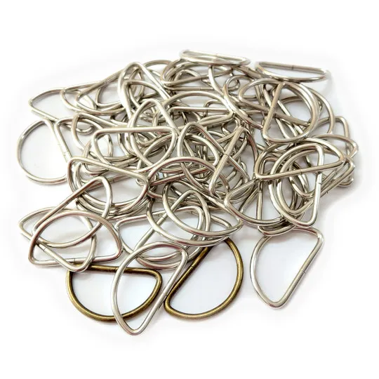 KONVOLUT D-Ringe Halbringe 40mm 64 Stück