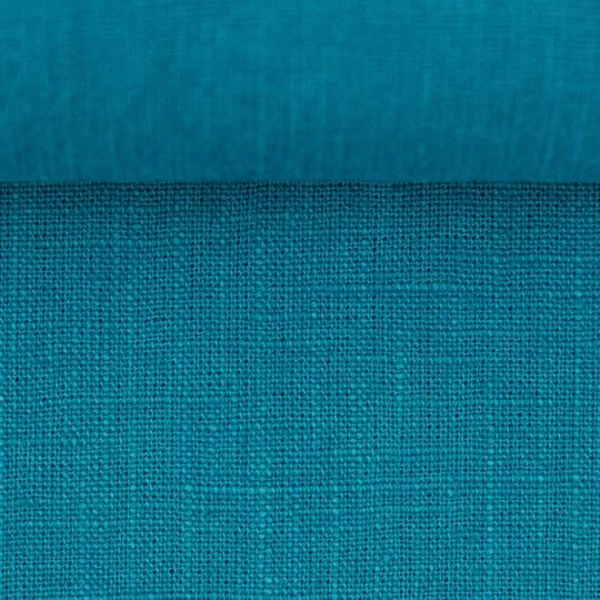 50cm Basic Leinenstoff petrol