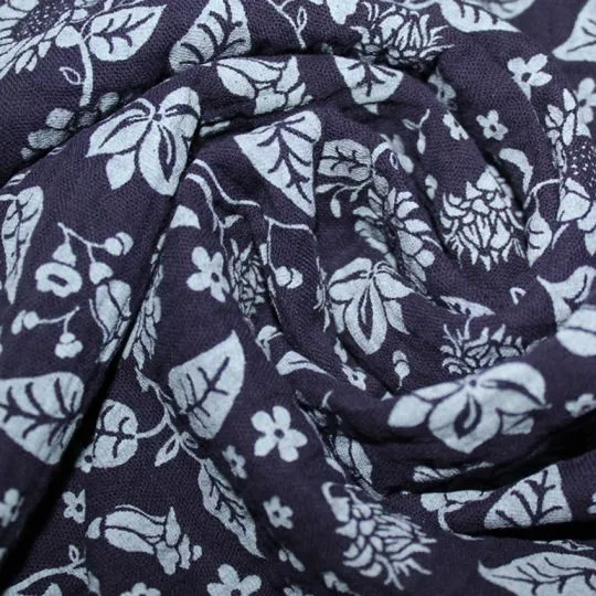 50cm Double Gauze Flower dunkelblau