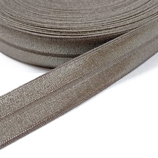 20m elastisches Einfaßband dunkeltaupe