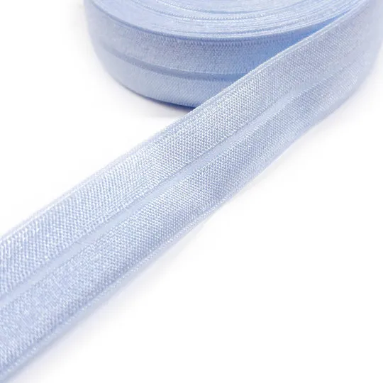 7m elastisches Einfaßband hellblau