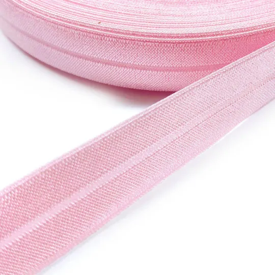 25m elastisches Einfaßband rosa