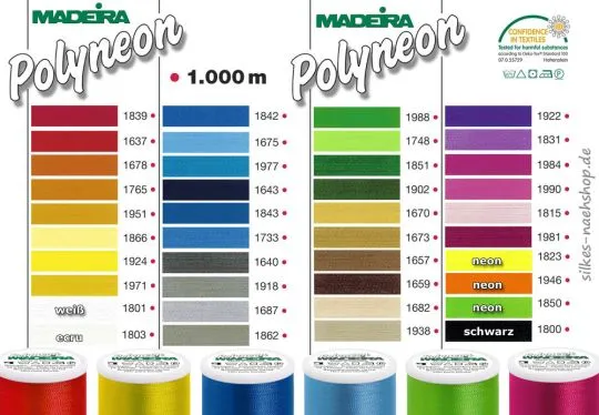 MADEIRA Polyneon Stickgarn 1000m