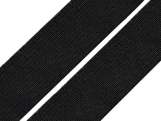 2,5m Gummiband 20mm schwarz