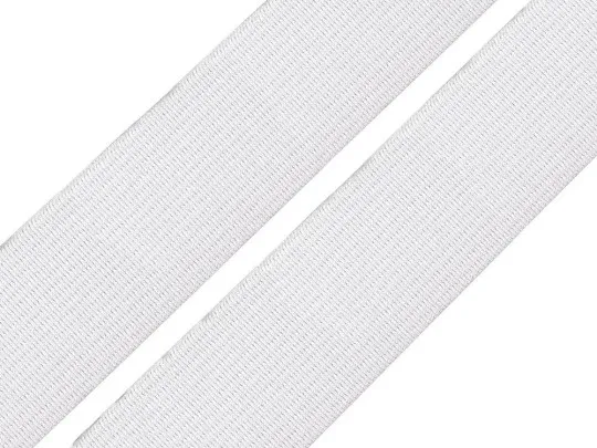 2,5m Gummiband 30mm weiß