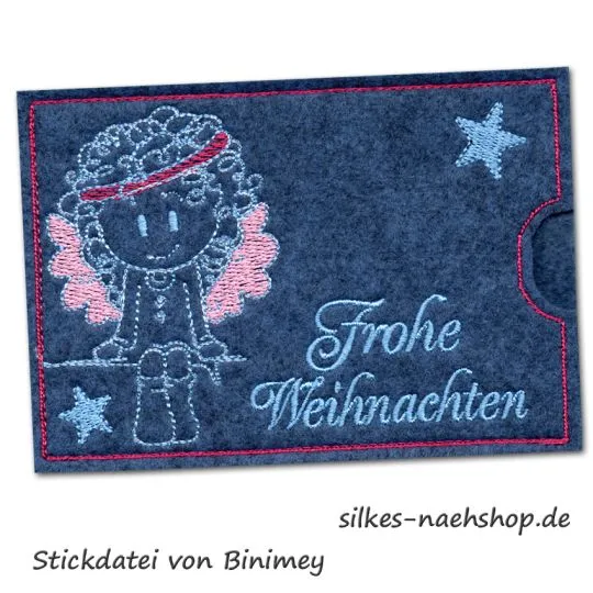 Gunold Felty Stickfilz blau meliert 25cm x 3m Rolle