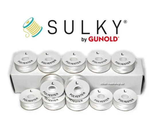 Sulky BOBBIN FIL Unterfaden weiß 12er-Pack
