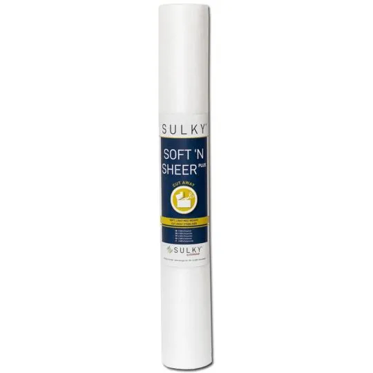 Stickvlies Gunold Sulky Soft'n Sheer plus weiß 50cm x 5m