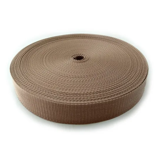 Gurtband 40mm hellbraun 40m Rolle