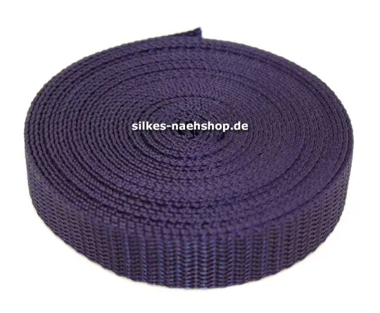 Gurtband 30mm dunkelblau 5m Rolle