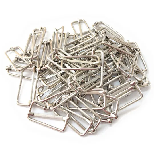 KONVOLUT Gurtversteller silber 40mm 50 Stück