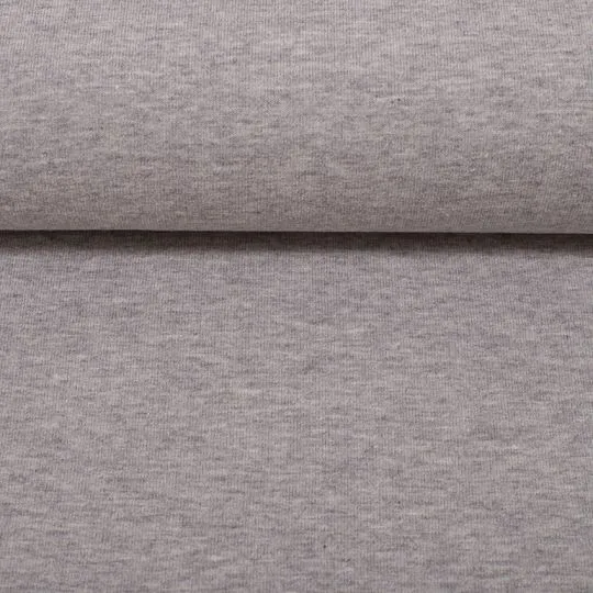 50cm Heike Bündchenstoff melange hellgrau